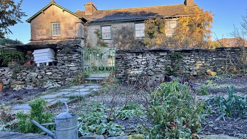 Hill Top house in the frost